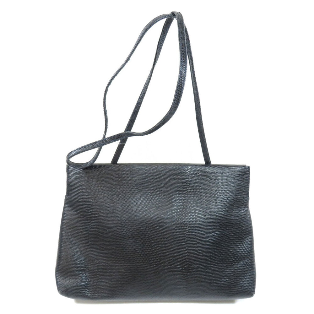 Salvatore Ferragamo Vara Shoulder Leather Bag Rion Black